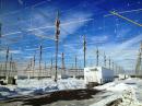 A view of the HAARP antenna field. [Photo courtesy of Chris Fallen, KL3WX]